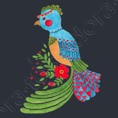 The blue quetzal kids t-shirt | tostadora