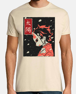 Demon Slayer-Kimetsu no Yaiba Fox Mask Tanjiro T-Shirt,Hoodie Youth Shirt Sweatshirt Tank Top 