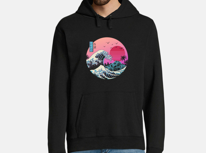 Retro top wave hoodie