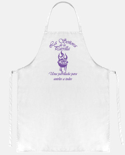 the grill lady in purple