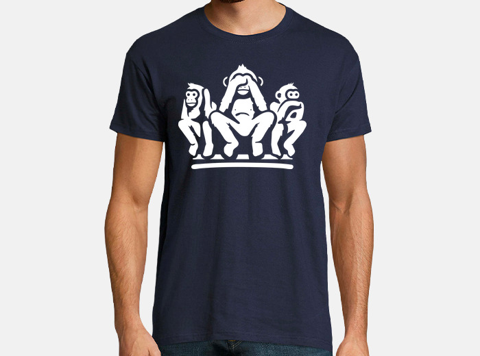 Three monkeys t outlet shirt