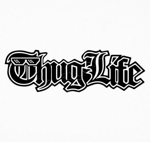 Teeshirt thug life arrière avant + lettres) tostadora.fr