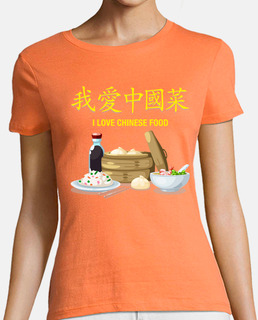 ti amo cinese food t-shirt da donna