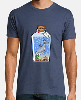 Tiburón en botella unisex