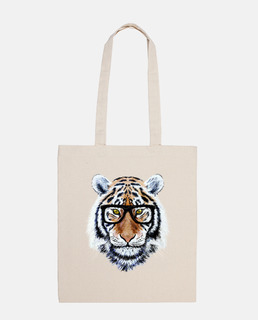 Tiger Face with Glasses
