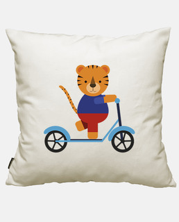 Tiger on Scooter
