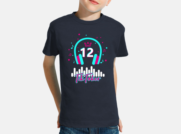 Camiseta para niños de 12 años, diseño de estrella de 12 años