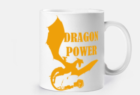 Tinta derramada forma Dragon en naranja