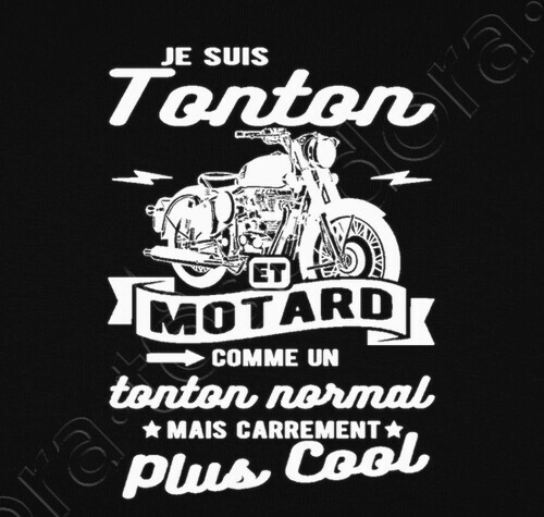 Tee Shirt Tonton Et Motard Humour Tostadora Fr