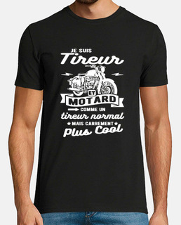 tireur et motard humour