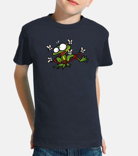 Toad and flies