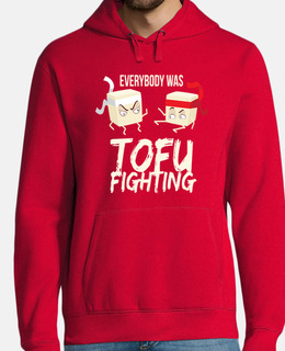 tofu che combatte senza carne vegano