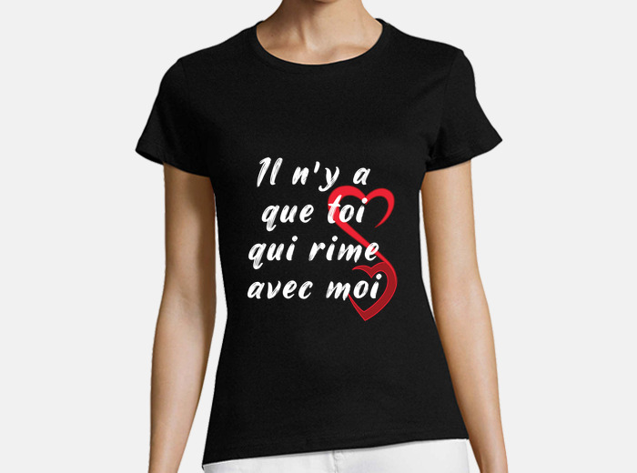 Tee shirt toi qui rime avec moi citation tostadora