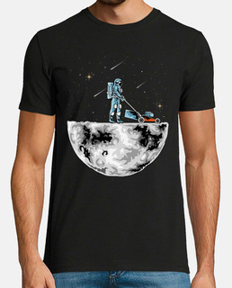 tondeuse astronaute sur la lune