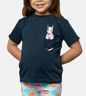 toro cane carino bull terrier - maglietta per bambini