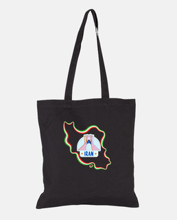 tote bag, women&#39;s bag, iran flag, map and team, to offer as a gift.