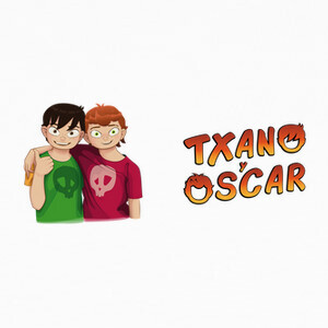 Camisetas Txano y Oscar con logotipo