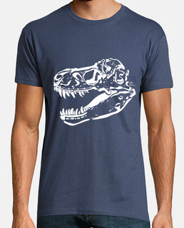 Tyrannosaurus rex fósil blanco