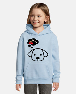 un chiot a pensé and nourriture