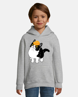 Un gato con un casco de constructor