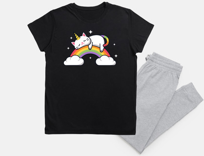 unicorn cat taking a nap