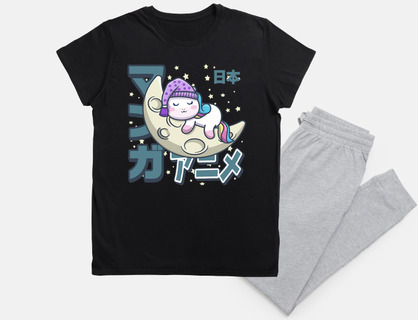 unicorn nap on the moon