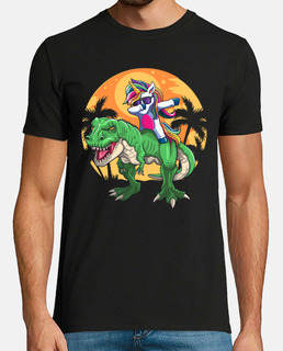 unicornio dabbing t rex regalo de dinos