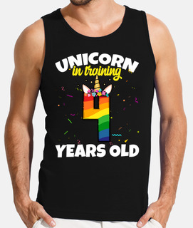 unicornio en entrenamiento 4 años niño 