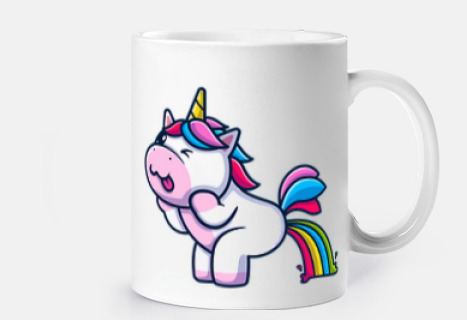 unicornio y arcoiris