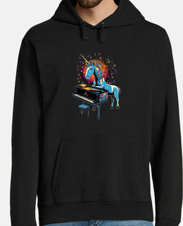 unicorno che suona pianista di pianofor