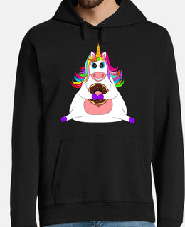 unicorno divertente con ciambella