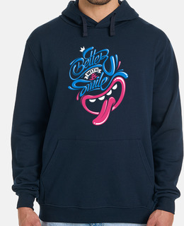 Uomo, felpa con cappuccio, blu marino