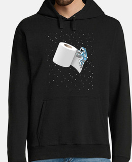 Uomo, felpa con cappuccio, nera