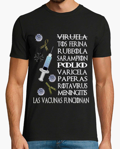 Vaccines work prof dark spanish hmc t-shirt