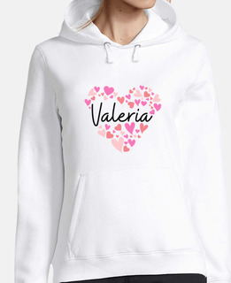 Valeria pink and red hearts