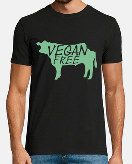 Vegan free camiseta vaca mordida no apta para come hierbas