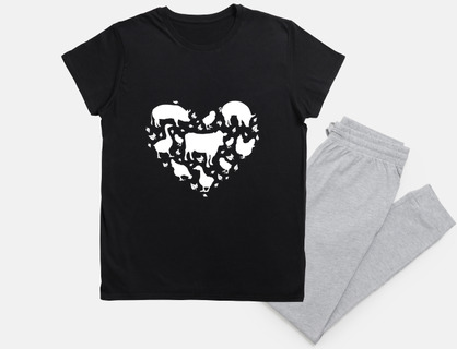 vegan, i love farm animals, heart,