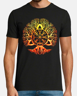 vegvisir símbolo amuleto de la suerte árbol de la vida regalo mágico