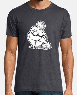 venus de gillette willendorf - t-shirt unisex grigio topolino