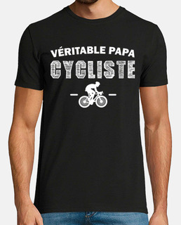 Véritable papa cycliste t-shirt