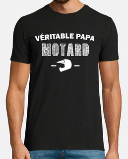 Véritable papa motard t-shirt