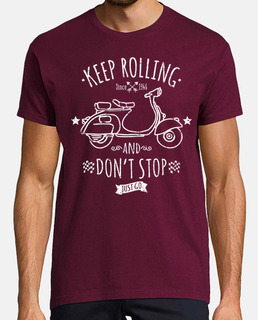 Vespa Keep Rolling And Don't Stop