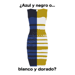 Vestido blanco y 2025 dorado azul y negro