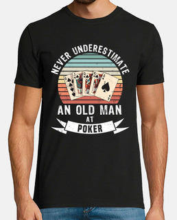 vieil homme au poker drôle de cadeau de