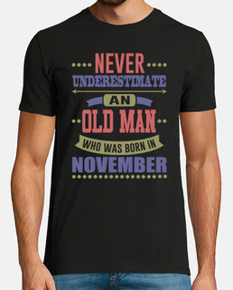 vieil homme né en novembre
