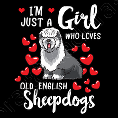 Remera de Perro Viejo Pastor Ingles Old English Sheepdog Bobtail