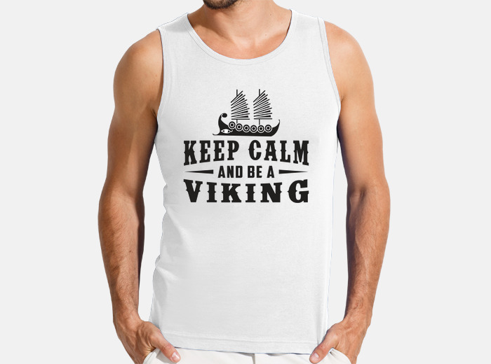 Viking valhalla odin keep calm funny t-shirt | tostadora