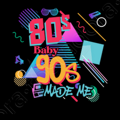I Love The 80s, 80s Baby 90s Made Me Retro Gift Shirt