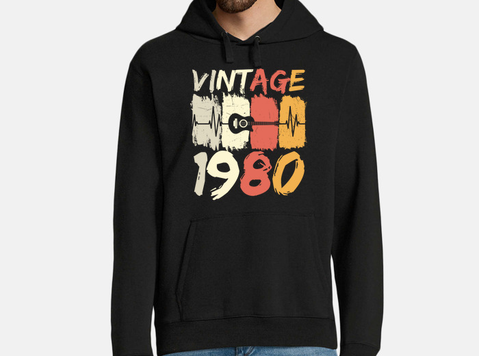 Vintage guitarist 1980 hoodie tostadora