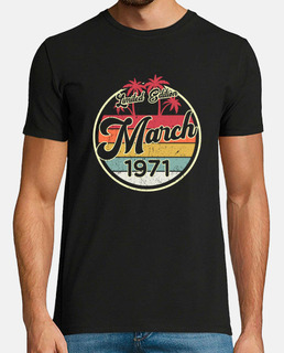 vintage 80s marzo 1971 50.a idea de regalo de cumpleaños